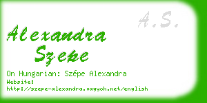alexandra szepe business card